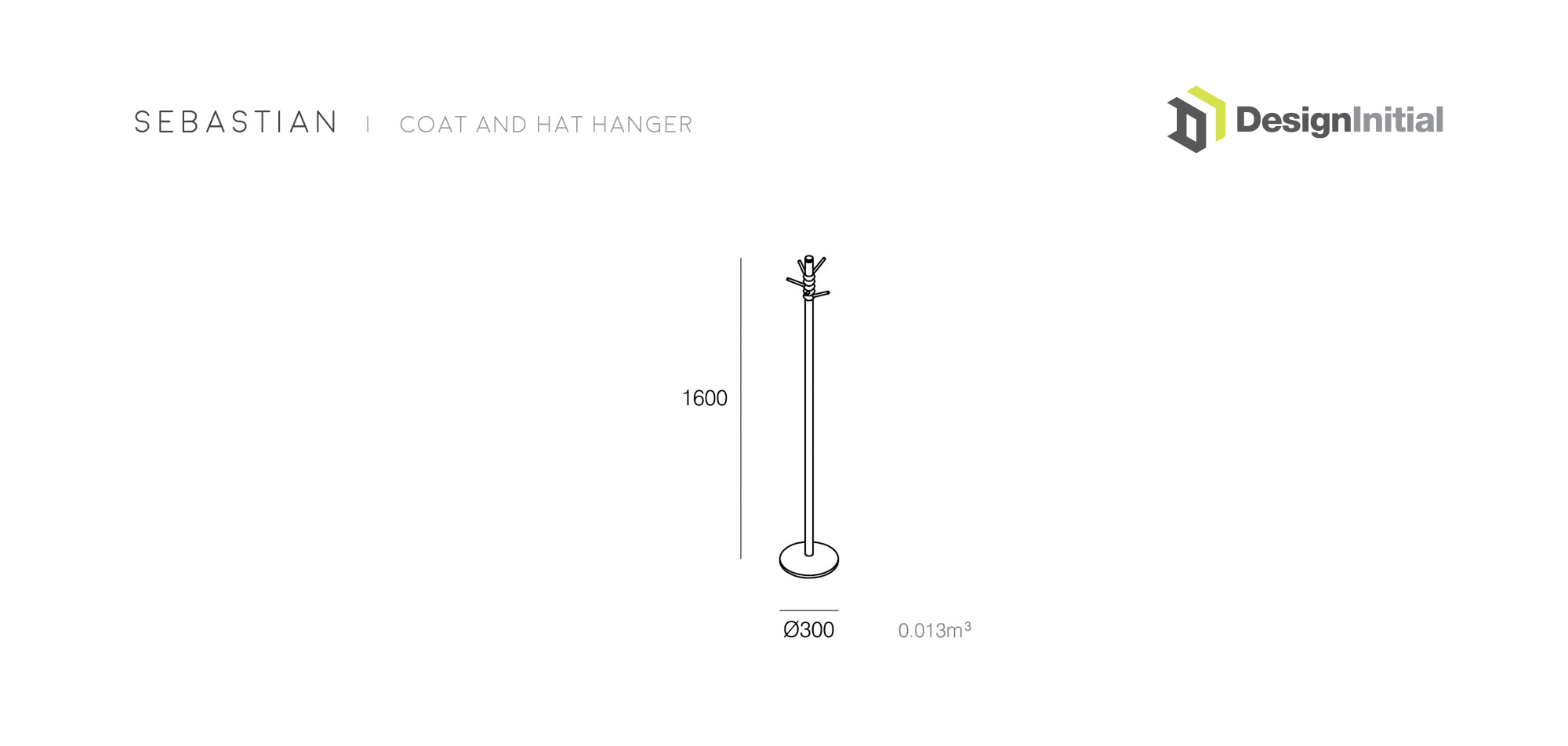 Sebastian Coat Hanger Dimensions