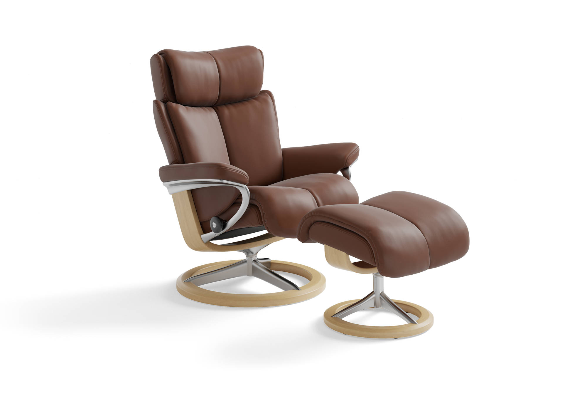 stressless magic chair small with signature base by ekornes